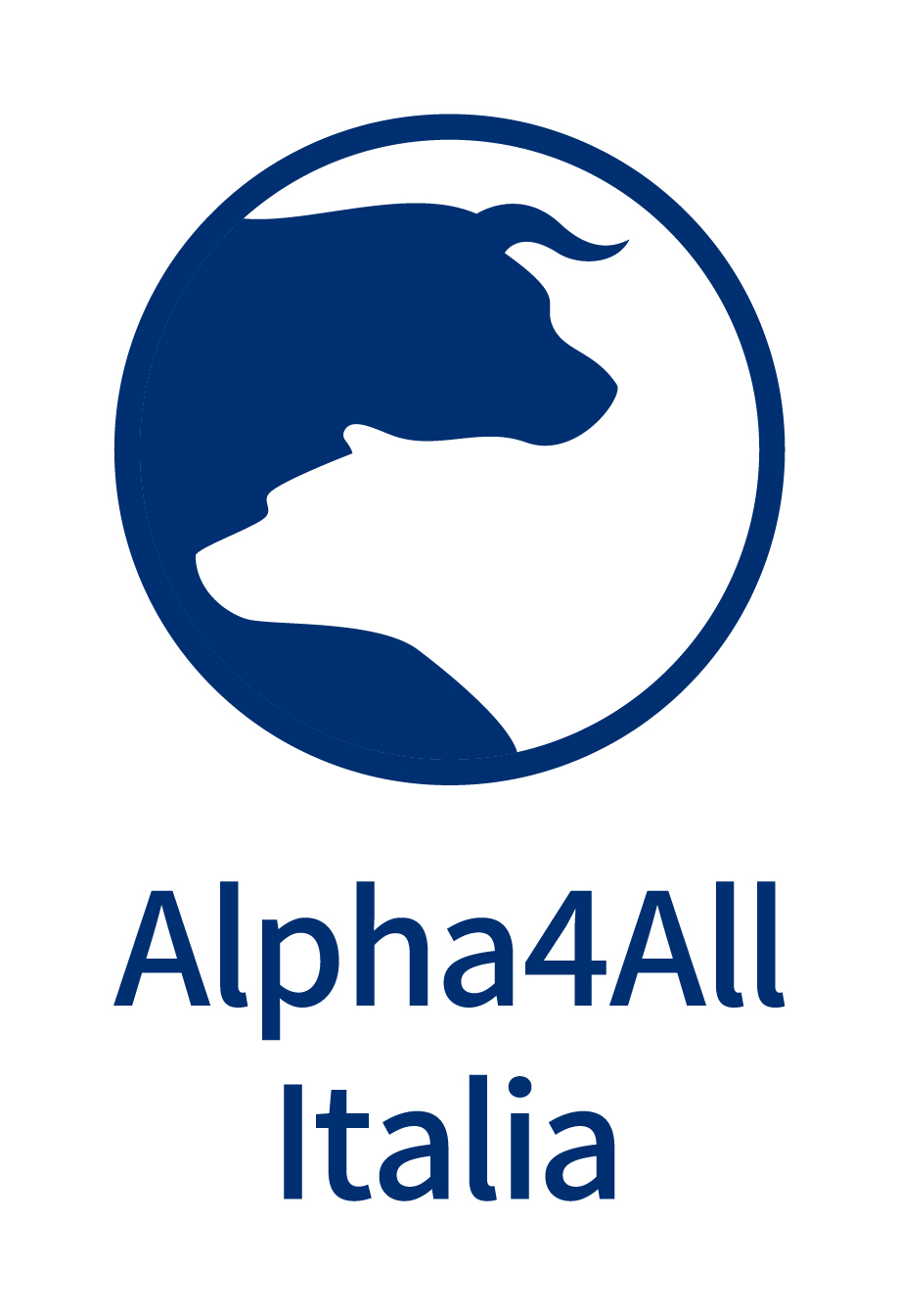 Alpha4All Italia - Logo Vertical - Blue